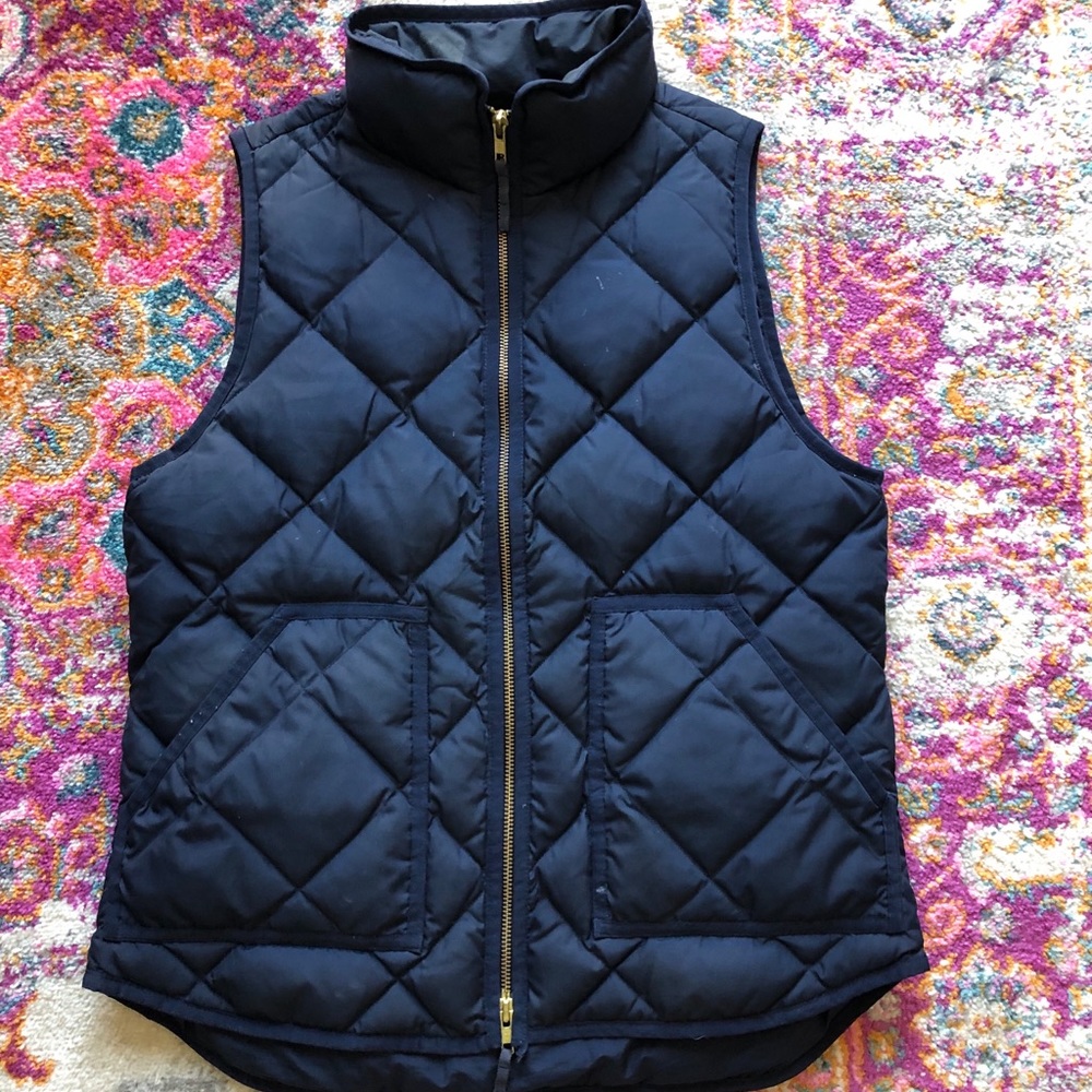JCrew Puffy Vest Navy